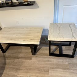 Marble Coffee Table Set