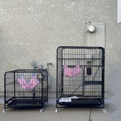 Large  metal Cage Enclosure - Kennel for Extra Large Hammock Cats, Ferret, Chinchilla, Rabbit, bird Small Animals