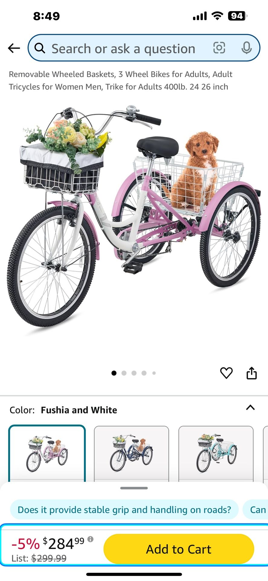 Bicycle/tricycle