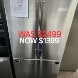 27 Cu. Ft. Smart Counter Depth Max French Doors Refrigerator With Internal Water Dispenser 