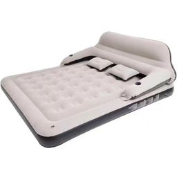 King Size Air Mattress Sofa Bed for Camping,Portable Inflatable Couch with Soft Pillow,Blow Up Bed f