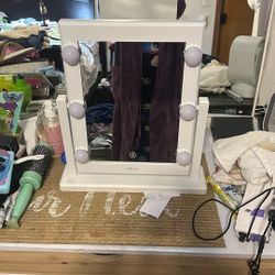 Table Light Up Mirror 