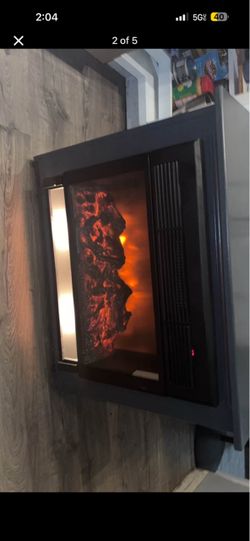 Heat Surge Amish Electric Fireplace & Heater - Fully Working