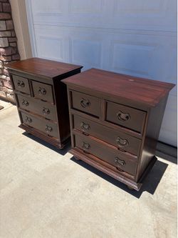Wood end tables