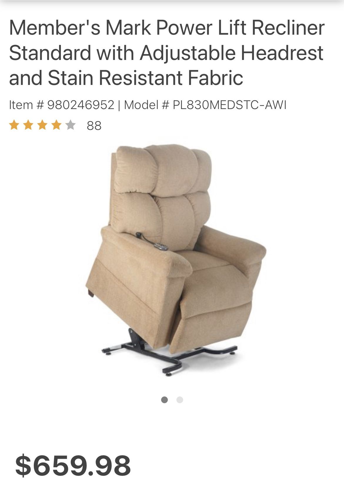 2 Members Mark Lift chairs