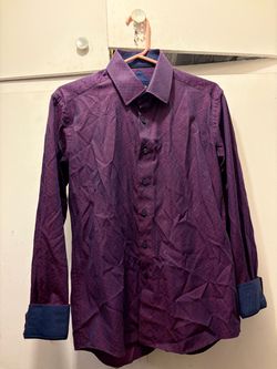 Calvino Purple Button Up
