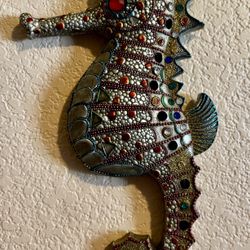 Jeweled Seahorse Wall Decor