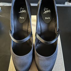 Christian Louboutin Satin Red Bottom Pumps Size 39