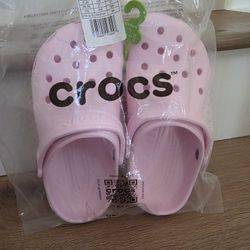 Pink Crocs Size J3