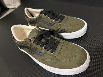 Vans Old Skool Olive Green Canvas Sneakers
