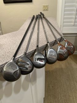 Lot of 6 Vintage Golf Woods – Titleist, Wilson, Orlimar & More