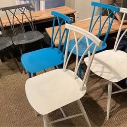 New set of 2 chairs $60.00 in blue, gray. plz read Ad