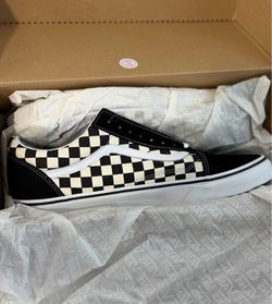 Checkered Vans size 13