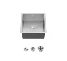 Undermount Sink 18 in. x 10 in. Single Bowl Kitchen Sink in Stainless Steel (Sink Only)