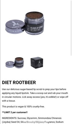 Jeffree star x shane dawson lip scrub