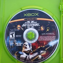 Refurbished Original Xbox Star Wars Battlefront II 2 Disc Only Black Label Good