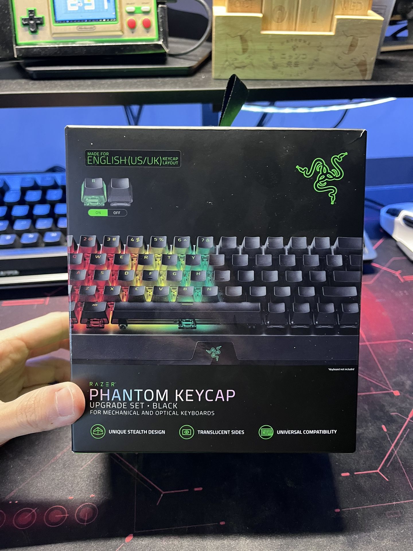 Razer Phantom Keycap Upgrade Set - US - Black