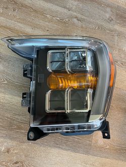 2021-2023 FORD F-150 F150 QUAD LH DRIVER SIDE LED HEADLIGHT BRIGHT BEZEL ML34-13E015-AK OEM