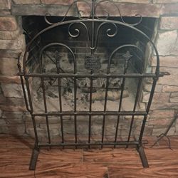 Antique Salvaged Wrought Iron Gate