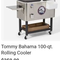New Tommy Bahama Cooler on Wheels