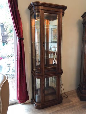 New And Used Furniture For In Olympia Wa Offerup Curio Cabinet W Light Perfect Condition 6 Shelves Counting The Bottom 77