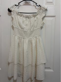 White Off the Shoulder Dress (S)