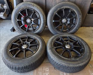 "Enkei" Rims and Tires 15inch 5x100 & 5x114.3