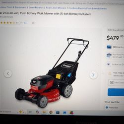 Toro 60 V Recycler Battery Push Mower 