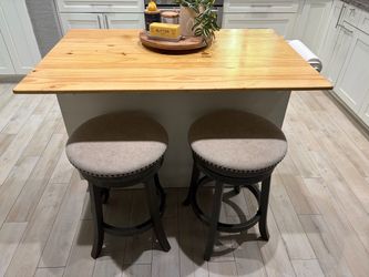 Kitchen island and coffee bar
