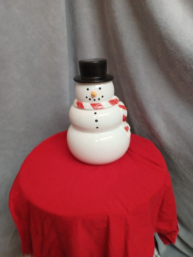 Snowman Cookie Jar /williams/sonoma