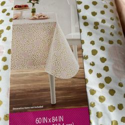 New Valentines Vinyl Table Cloth 