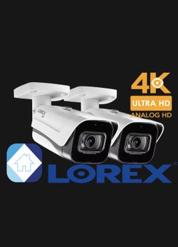 🔥LOREX C861MB 4K  HD Metal Camera Audio  2-pack