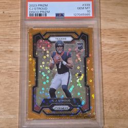 2023 CJ Stroud Disco Prizm Rookie #339 PSA 10