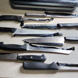 8 PIECE SHARPENED KITCHEN KNIVES SET