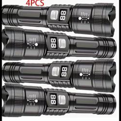 Set Of 4 Powerful LED Flashlights