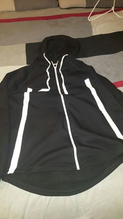 Black and white hoodie