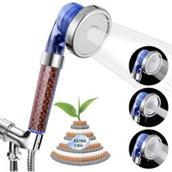 BRAND NEW IN BOX Luxsego Filtered Shower Head for Hard Water, High Pressure 3 Modes Shower Heads with Handheld Spray, Water Softener Showerhead Set