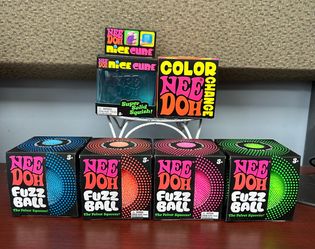 Needoh Fuzz Ball, Nice Cube, Color Change