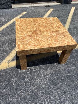 Vintage mid century modern 70s Burl table