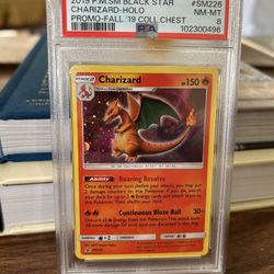2019 Pokemon Promo Fall Chest #SM226 Charizard Holo PSA 8