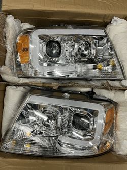 04-08 Ford F150 LED Drl Projector Headlights