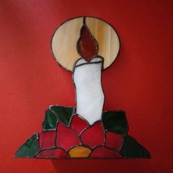 Stained Glass Candle Reflector