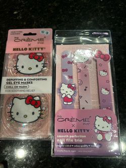 Hello Kitty eye masks and nail files
