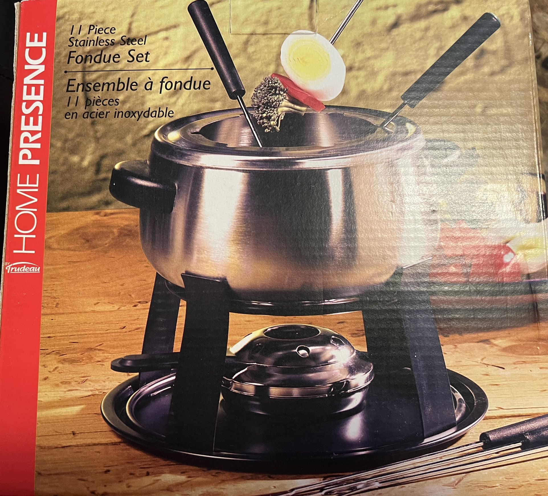 11-piece Stainless Steel Fondue Set
