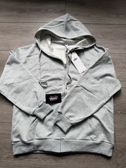 Alo Yoga Full-Zip Hoodie – Light Grey