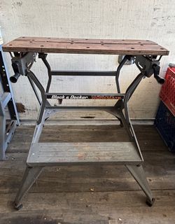 Vtg BLACK & DECKER DELUXE DUAL HEIGHT WORKMATE BENCH # 79-001