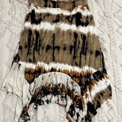 DJT Asymmetrical Skirt in Earth Tones