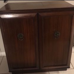 Vintage Magnavox Record Player Table  39 and 3/4" tall, 35 1/2" wide, 19 and three-quarter" in depth