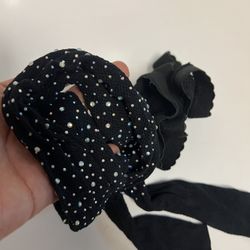 Black fishnets tights stockings With Rhinestones - Crotchless Pantyhose-Halloween Costume Cosplay Dress Up- $15 Brand New - Pantimedias Nuevas Negras