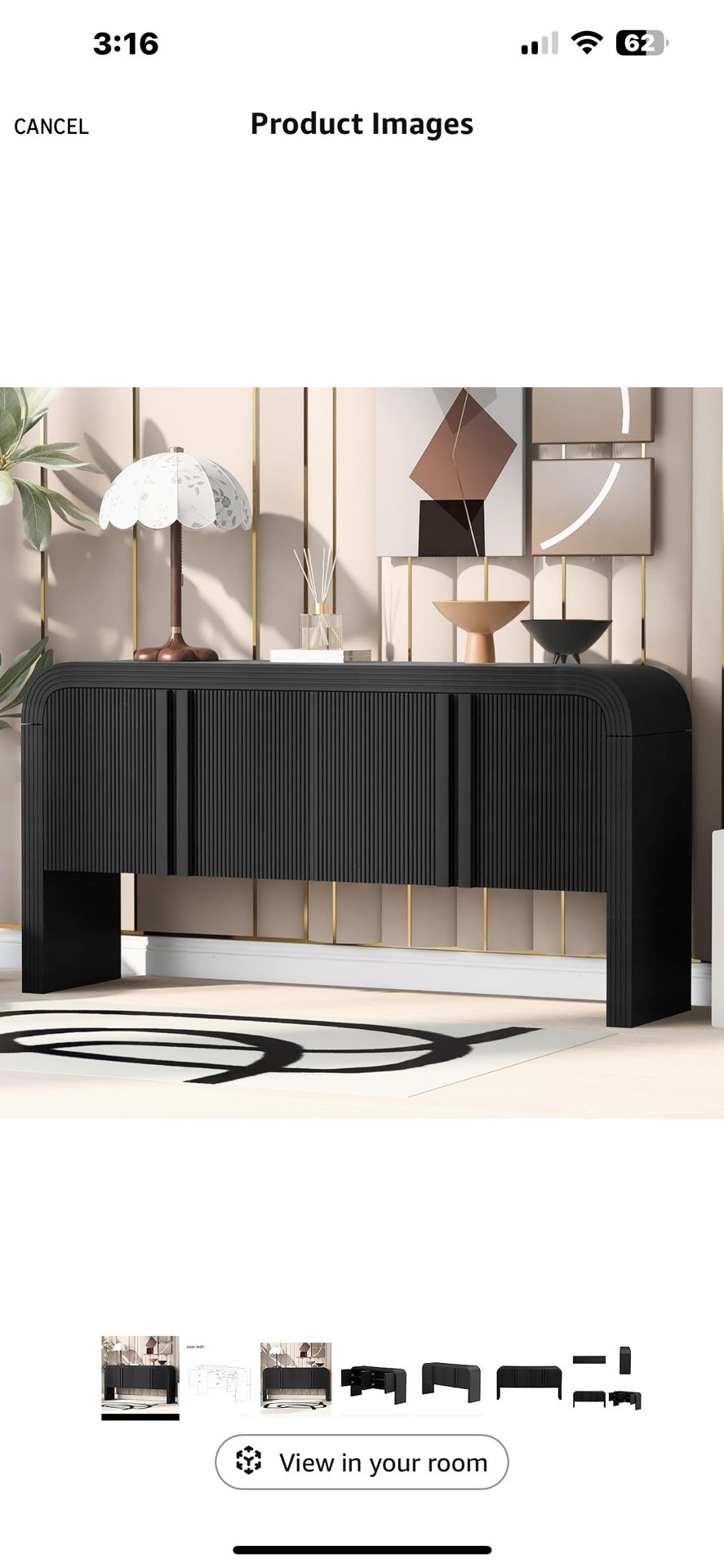 Black Console Table